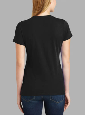 Women’s Black 180 GSM Cotton T-Shirt | Premium Bio-Washed – Promo Thread