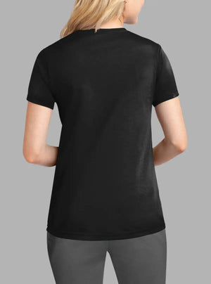 Women’s Black Polyester Dry-Fit T-Shirt | Promo Thread