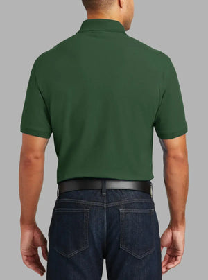 Men’s Bottle Green Polyester Pique Polo T-Shirt | Promo Thread