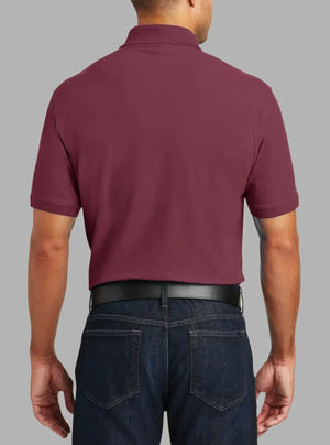Men’s Burgundy Polyester Pique Polo T-Shirt | Promo Thread