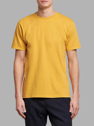 Burned Yellow Men’s 180 GSM Cotton T-Shirt – Promo Thread