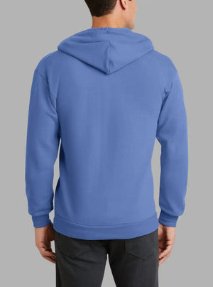 Men’s Carolina Blue Hooded Zipper Sweatshirt 300gsm | Promo Thread