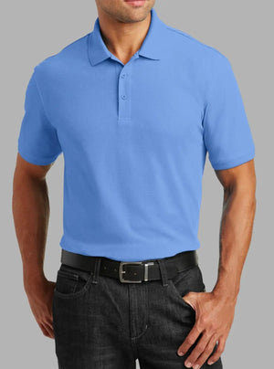 Men’s Carolina Blue Polyester Pique Polo T-Shirt | Promo Thread