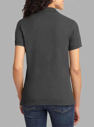 Women’s Charcoal Piqué Polyester Polo T-Shirt 200 GSM | Promo Thread