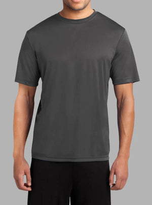 Men’s Charcoal Grey 140 GSM Dri-Fit Polyester T-Shirt | Promo Thread