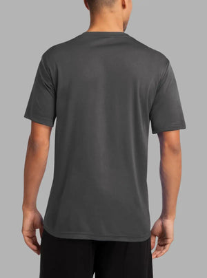 Men’s Charcoal Grey 140 GSM Dri-Fit Polyester T-Shirt | Promo Thread