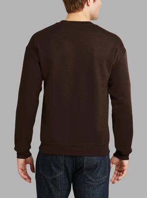 Men’s Chocolate 300gsm Crew Neck Sweatshirt | Promo Thread