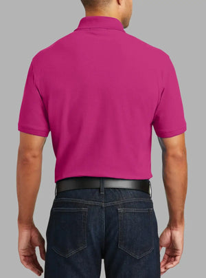 Men’s Dark Pink Polyester Pique Polo T-Shirt | Promo Thread
