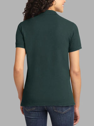 Women’s Dark Green Piqué Polyester Polo T-Shirt 200 GSM | Promo Thread