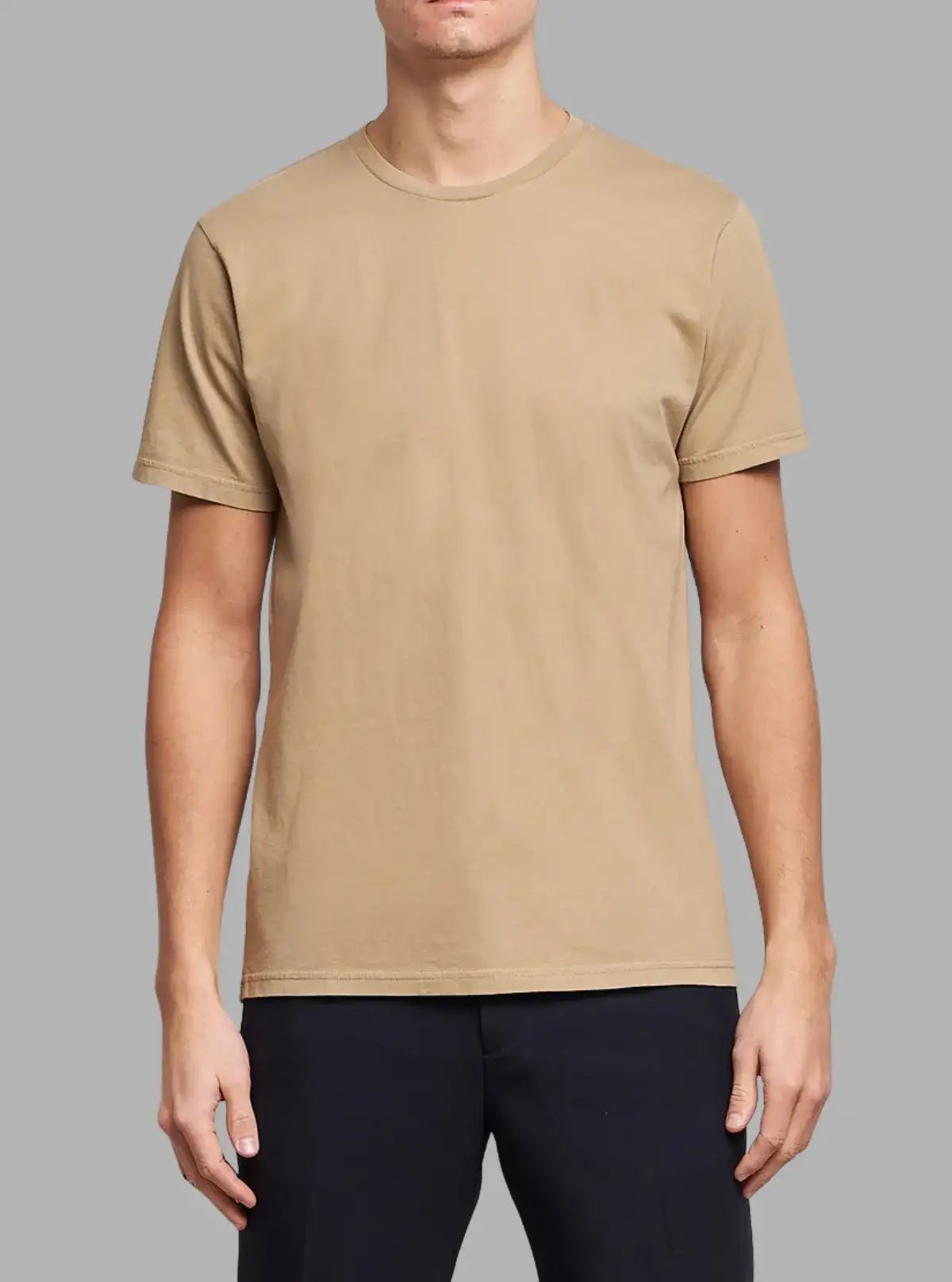 Desert Khaki Men’s 180 GSM Cotton T-Shirt – Promo Thread