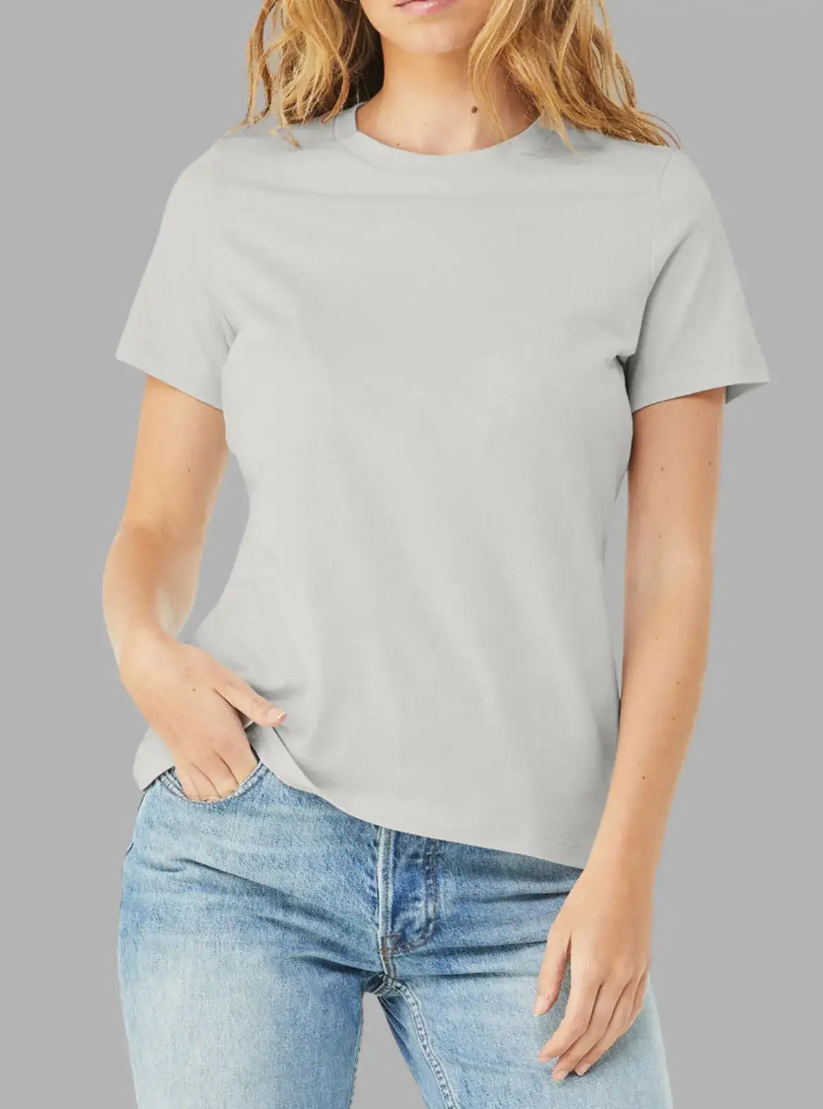 Women’s Dirty Grey 180 GSM Cotton T-Shirt | Soft Bio-Wash – Promo Thread