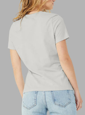 Women’s Dirty Grey 180 GSM Cotton T-Shirt | Soft Bio-Wash – Promo Thread