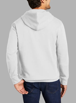 Men’s Faded Grey 300gsm Hooded Sweatshirt | Premium Poly Cotton