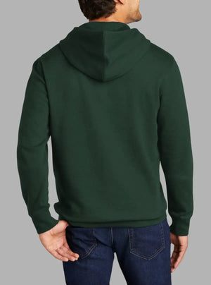 Men’s Forest Green 300gsm Hooded Sweatshirt | Premium Poly Cotton