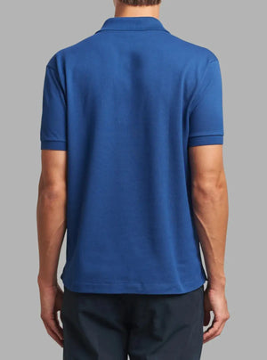 Men’s Pike France Blue Solid Polo T-Shirt 100% Cotton | Promo Thread