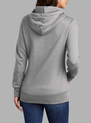 Women’s 300gsm Grey Melange Hoodie – Soft Sweatshirt by Promo Thread