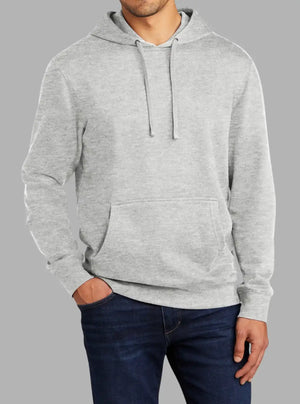 Men’s Grey Melange 300gsm Hooded Sweatshirt | Premium Poly Cotton