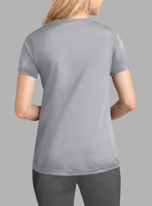 Women’s Grey Polyester Dry Fit T-Shirt 140gsm | Promo Thread