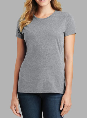 Women’s Grey Melange 180 GSM Cotton T-Shirt | Promo Thread