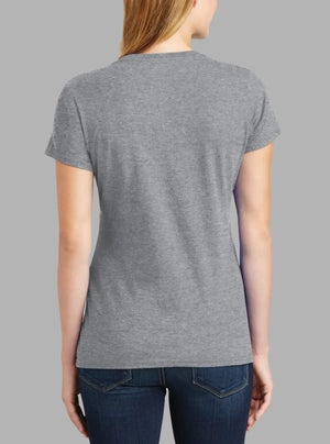 Women’s Grey Melange 180 GSM Cotton T-Shirt | Promo Thread