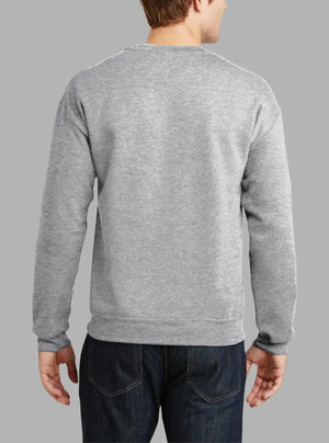 Men’s Grey Melange 300gsm Crew Neck Sweatshirt | Promo Thread