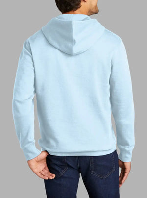 Men’s Ice Blue 300gsm Hooded Sweatshirt | Premium Poly Cotton