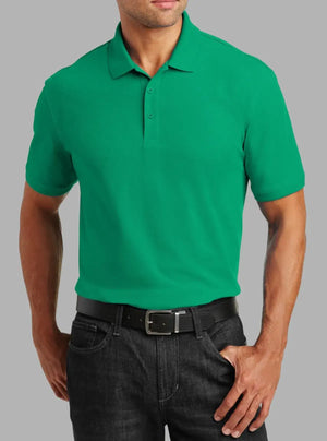 Men’s Kelly Green Polyester Pique Polo T-Shirt | Promo Thread