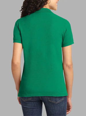 Women’s Kelly Green Piqué Polyester Polo T-Shirt 200 GSM | Promo Thread