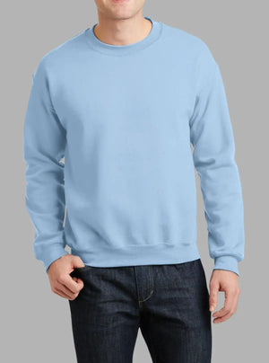 Men’s Light Blue 300gsm Crew Neck Sweatshirt | Promo Thread