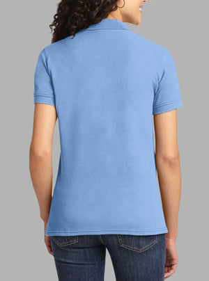 Women’s Light Blue Piqué Polyester Polo T-Shirt 200 GSM | Promo Thread