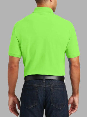 Men’s Lime Polyester Pique Polo T-Shirt | Promo Thread