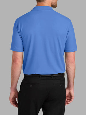 Men’s Marine Blue Polyester Pique Polo T-Shirt | Promo Thread