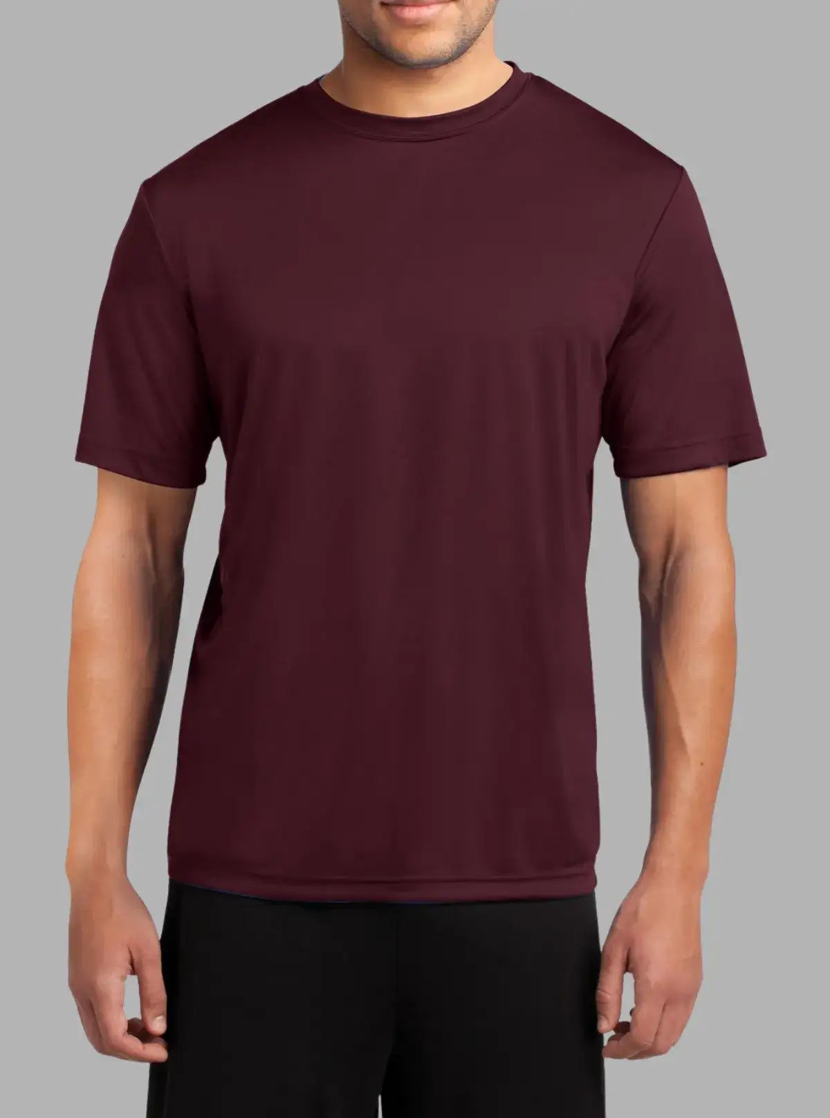 Men’s Maroon 140 GSM Dri-Fit Polyester T-Shirt | Promo Thread
