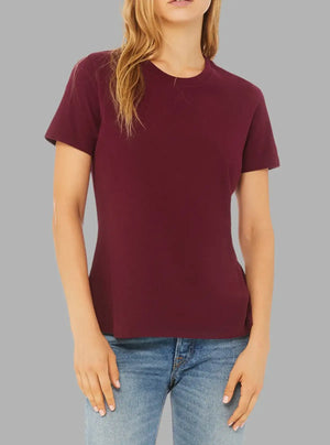 Women’s Maroon 180 GSM Cotton T-Shirt | Promo Thread