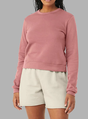 Women’s 300gsm Mauve Crew Neck Sweatshirt – Poly Cotton Hoodie