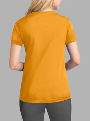 Women’s Mustard Polyester Dry Fit T-Shirt 140gsm | Promo Thread