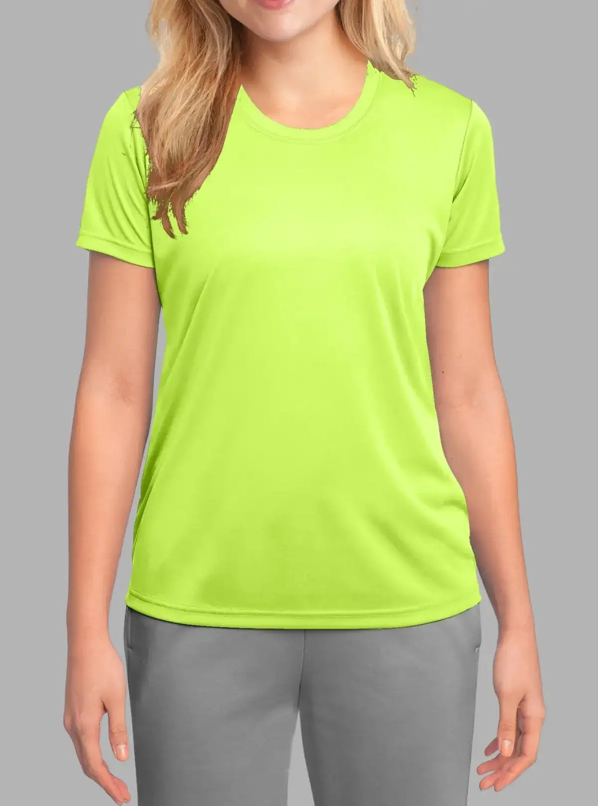 Women’s Neon Yellow Polyester Dry Fit T-Shirt 140gsm | Promo Thread