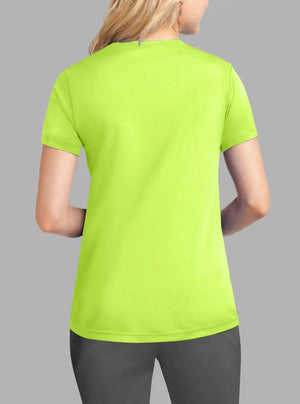 Women’s Neon Yellow Polyester Dry Fit T-Shirt 140gsm | Promo Thread