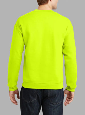 Men’s Neon Green Crew Neck Sweatshirt 300gsm | Promo Thread