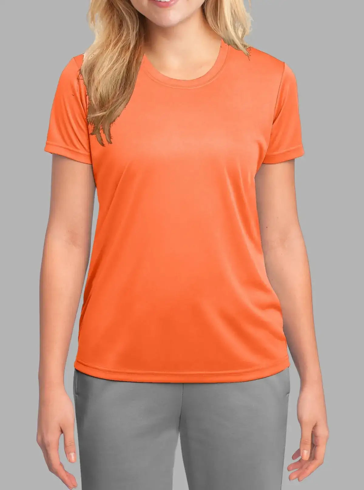 Women’s Orange Polyester Dry Fit T-Shirt 140gsm | Promo Thread