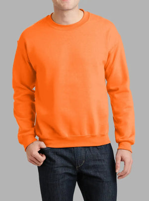 Men’s Orange Crew Neck Sweatshirt 300gsm | Promo Thread