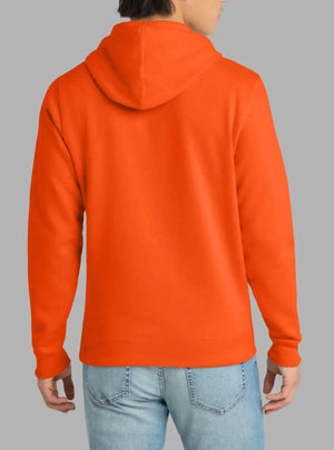 Men’s Orange 300gsm Hooded Sweatshirt | Premium Poly Cotton