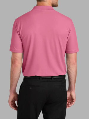 Men’s Pastel Pink Polyester Pique Polo T-Shirt | Promo Thread