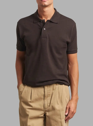 Men’s Porto Brown Solid Polo T-Shirt 100% Cotton | Promo Thread