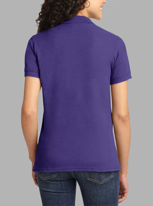 Women’s Purple Piqué Polyester Polo T-Shirt 200 GSM | Promo Thread