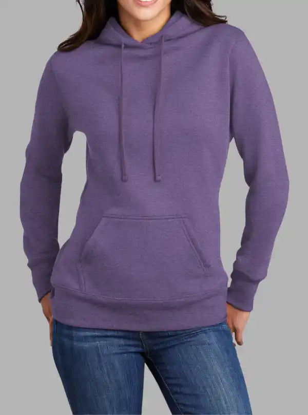 Women’s 300gsm Purple Hoodie – Soft Poly Cotton Sweatshirt