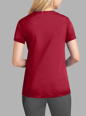 Women’s Red Polyester Dry Fit T-Shirt 140gsm | Promo Thread