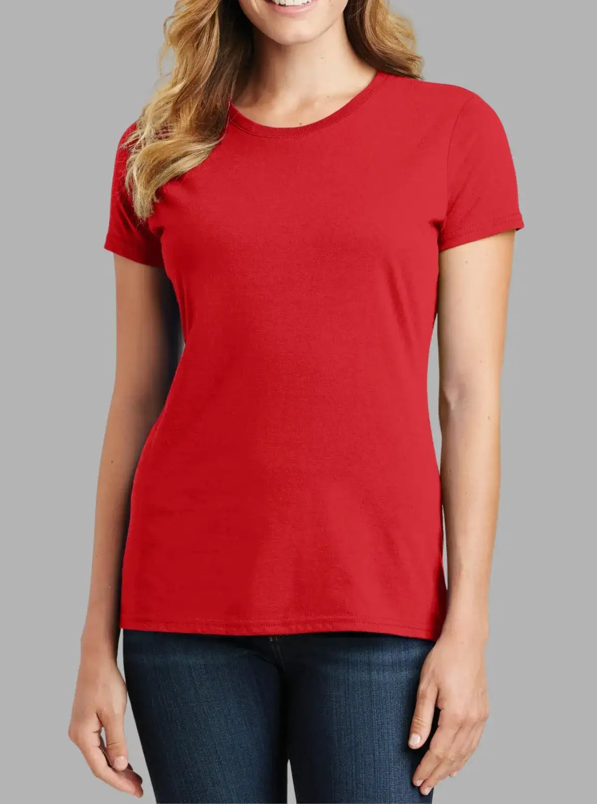 Women’s White 180 GSM Cotton T-Shirt | Soft Bio-Washed Tee