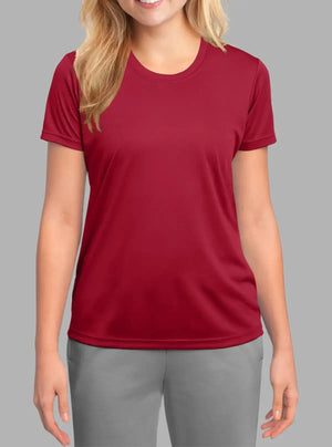 Women’s Red Polyester Dry Fit T-Shirt 140gsm | Promo Thread