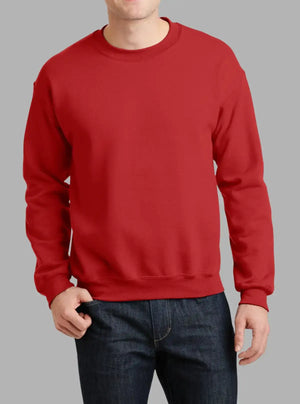 Men’s Red Crew Neck Sweatshirt 300gsm | Promo Thread